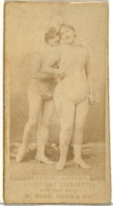 Eloise Sisters, from the Actors and Actresses series (N145-3) issued by Duke Sons & Co. to promote Cross Cut Cigarettes MET DP839747