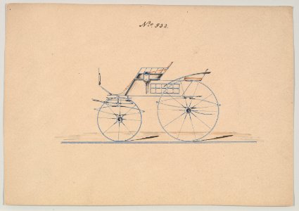 Design for 4 seat Phaeton, no top, no. 932 MET DP877111