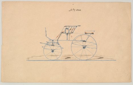 Design for 4 seat Phaeton, no top, no. 930 MET DP877110