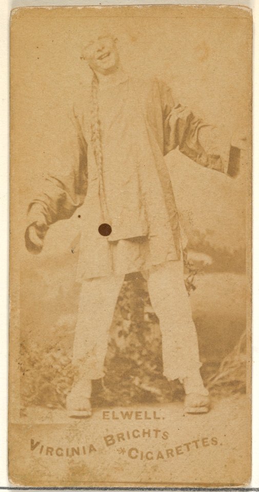 Elwell, from the Actors and Actresses series (N45, Type 1) for Virginia Brights Cigarettes MET DP830344