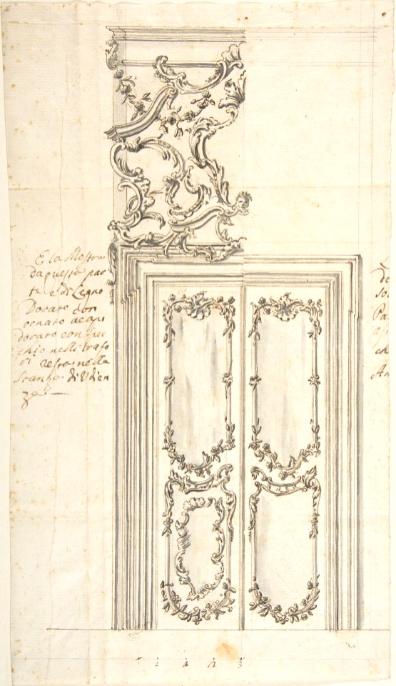 Design for a Door and Stucco Overdoor Decorations MET DP803173