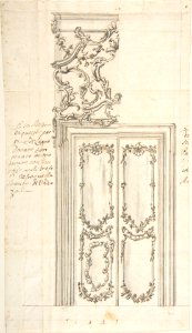 Design for a Door and Stucco Overdoor Decorations MET DP803173