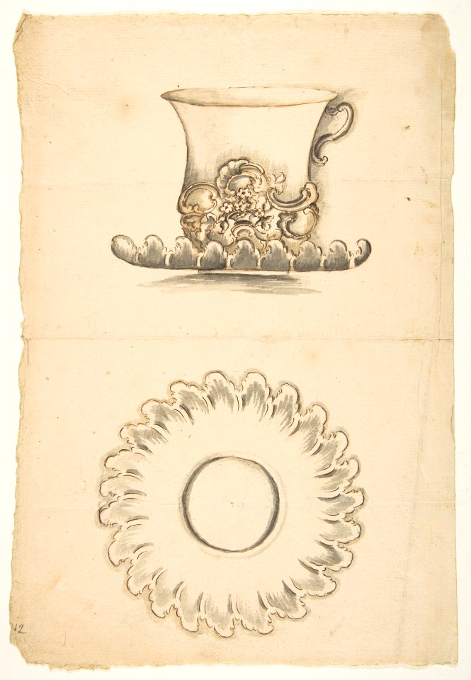 Design for a cup and saucer MET DP812376