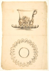 Design for a cup and saucer MET DP812376