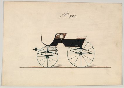 Design for 4 seat Phaeton, no top, no. 976 MET DP877115