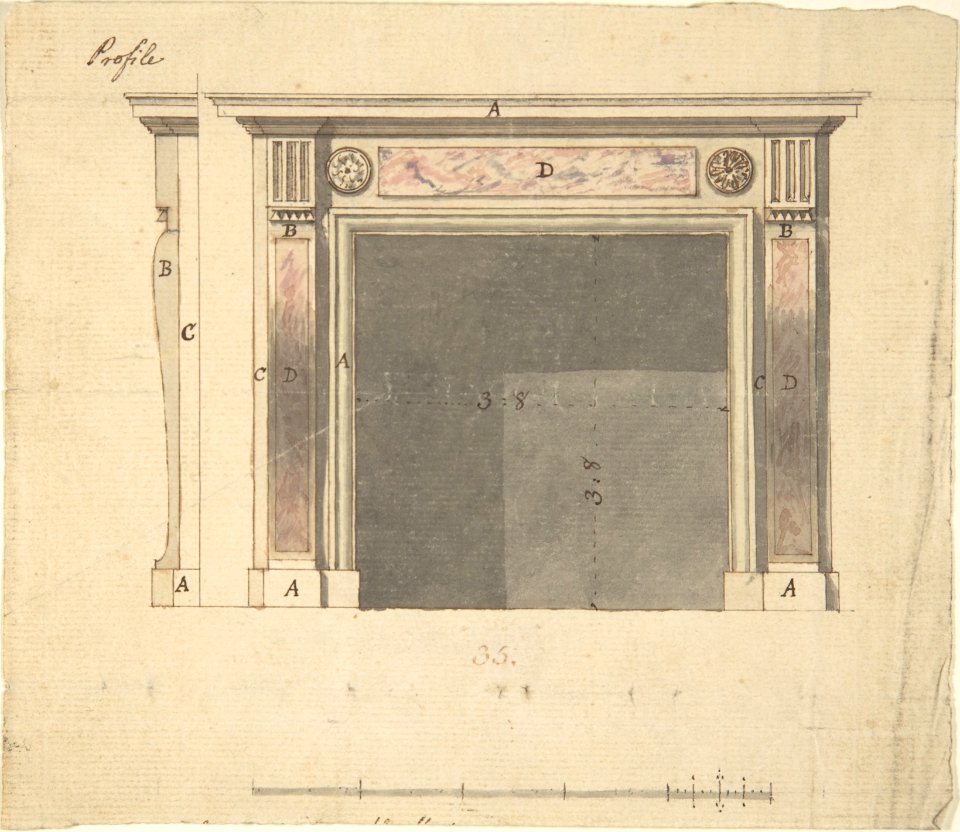 Design for a Chimneypiece MET DP805418
