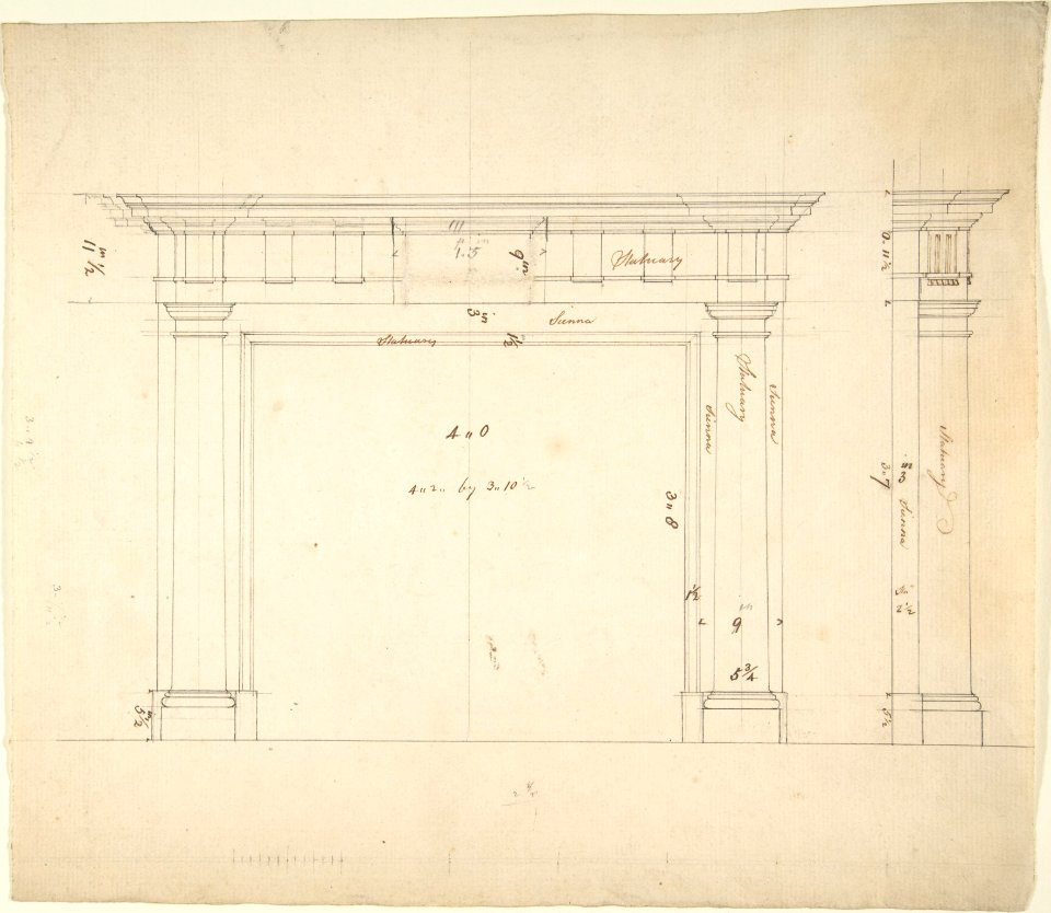 Design for a Chimneypiece MET DP805409