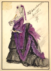 Design Costume for 'Mrs. Greenborough', Act III MET DP825254