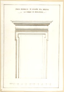 Design Elevation for an Interior Door in the Loggia of Pope Julius -III.- MET DP801726