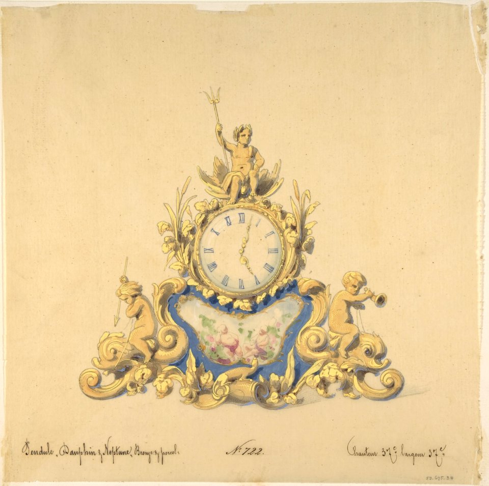 Design for a Clock with Neptune MET DP809008