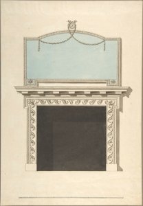 Design for a Chimneypiece MET DP806061. Free illustration for personal and commercial use.