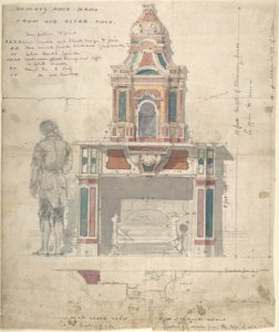 Design for a Chimneypiece Made from an Old Altarpiece MET DP806859