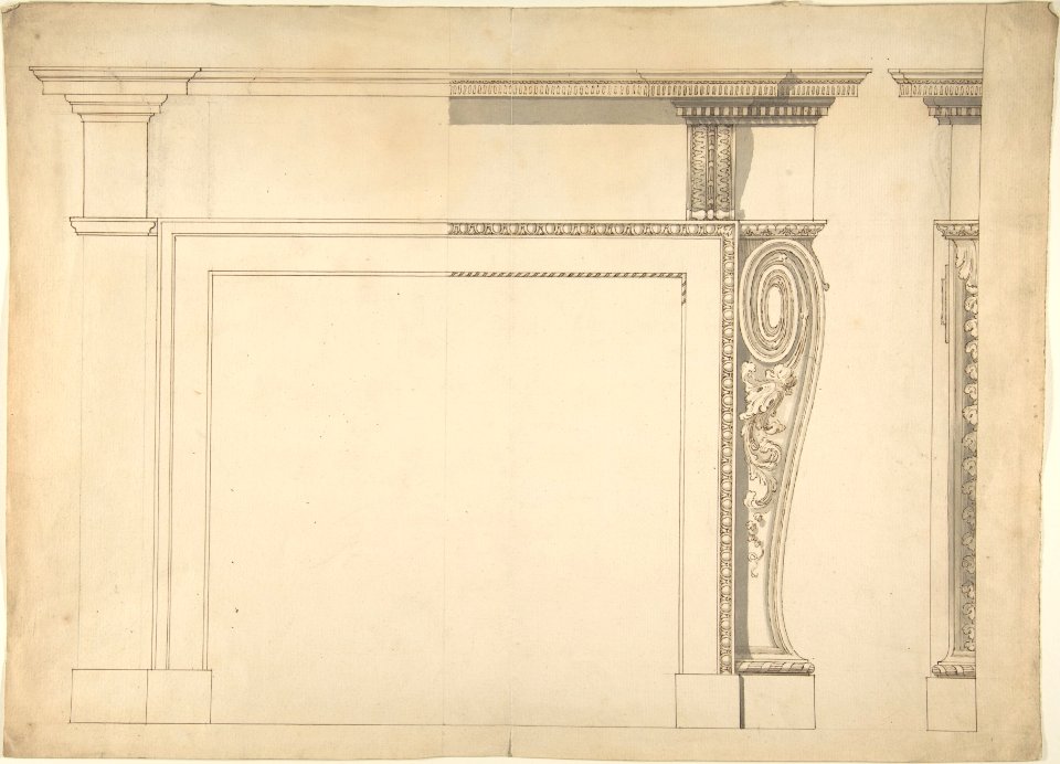 Design for a Chimneypiece MET DP805425