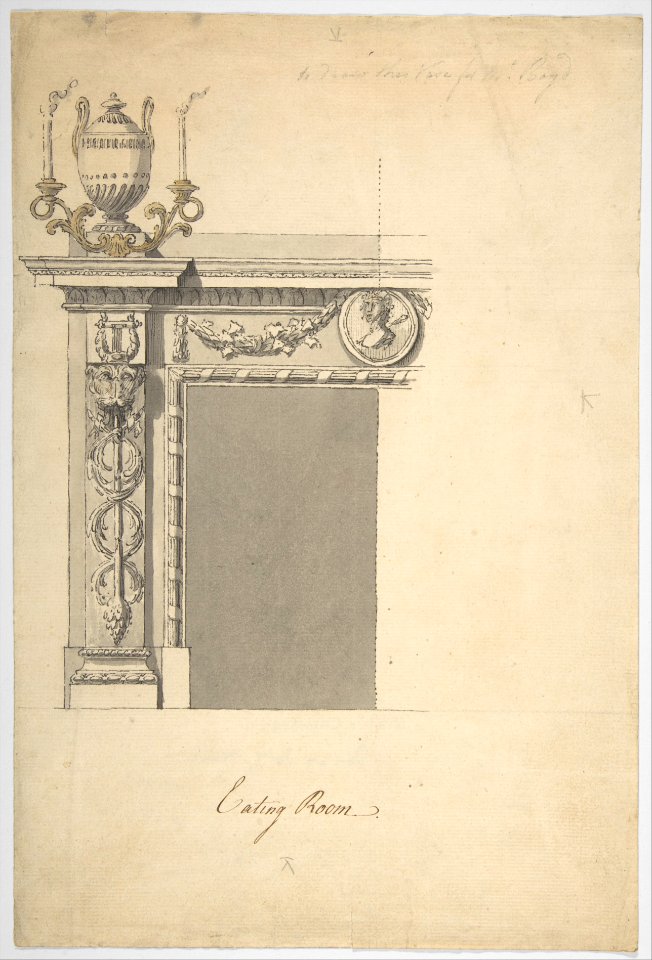 Design for a Chimneypiece in the Eating-room, Danson Park, Kent MET DP800998