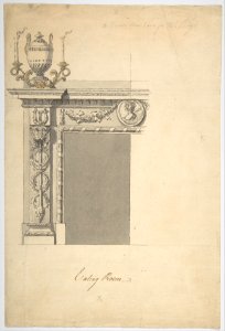 Design for a Chimneypiece in the Eating-room, Danson Park, Kent MET DP800998