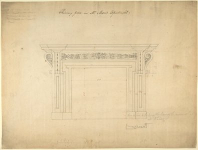 Design for a Chimneypiece for Somerset House, Strand, London MET DP800987