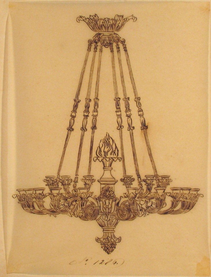 Design for a Chandelier MET 66.631.135