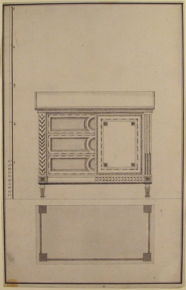 Design for a Chest of Drawers MET 49.50.150