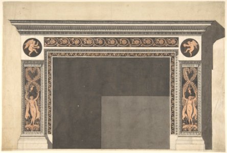 Design for a Chimney Piece in the Pompeian Style MET DP800706