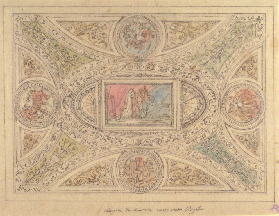 Design for a Ceiling with Decoration Related to Virgil's Sixth Canto MET 52.570.65