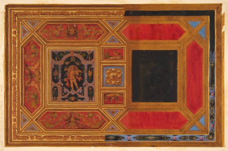 Design for a ceiling painted with grotesque motifs MET DP811779