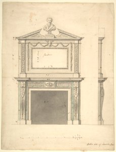 Design for a Chimney-piece, for Thomas Hollis of Lincoln's Inn, London MET DP800988