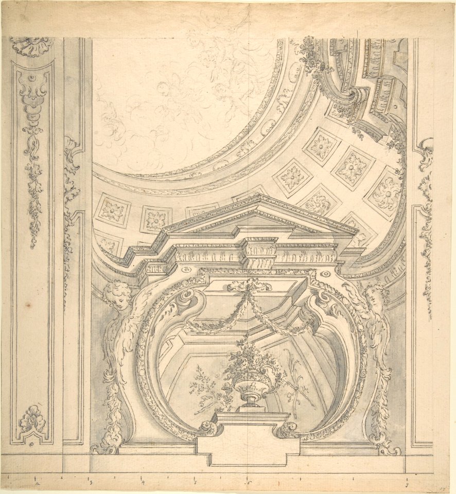 Design for a Ceiling With an Elaborate Cove MET DP803467