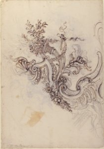 Design for a Ceiling Decoration (recto); Daphne Pursued by Apollo (verso) MET 1971.50 RECTO