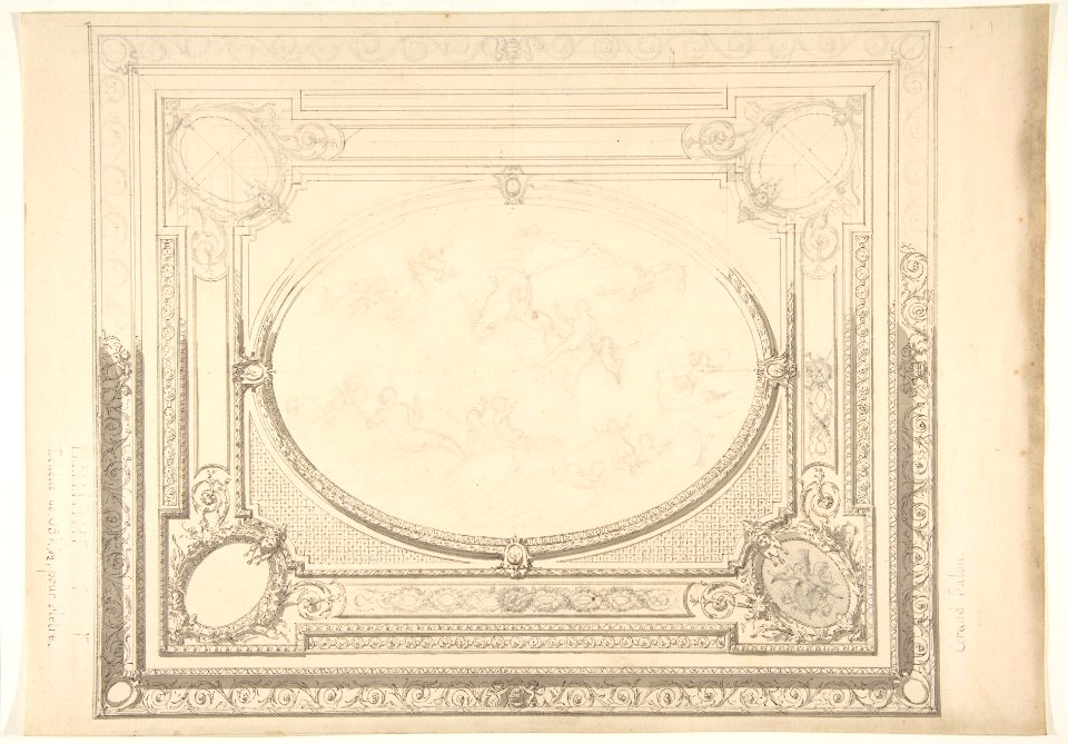 Design for a ceiling- the Grand Salon MET DP811658