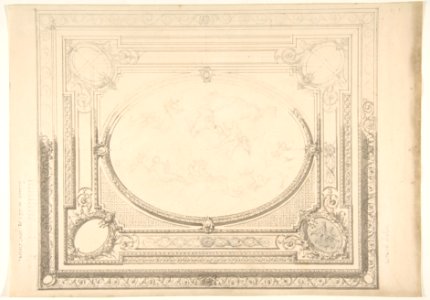 Design for a ceiling- the Grand Salon MET DP811658