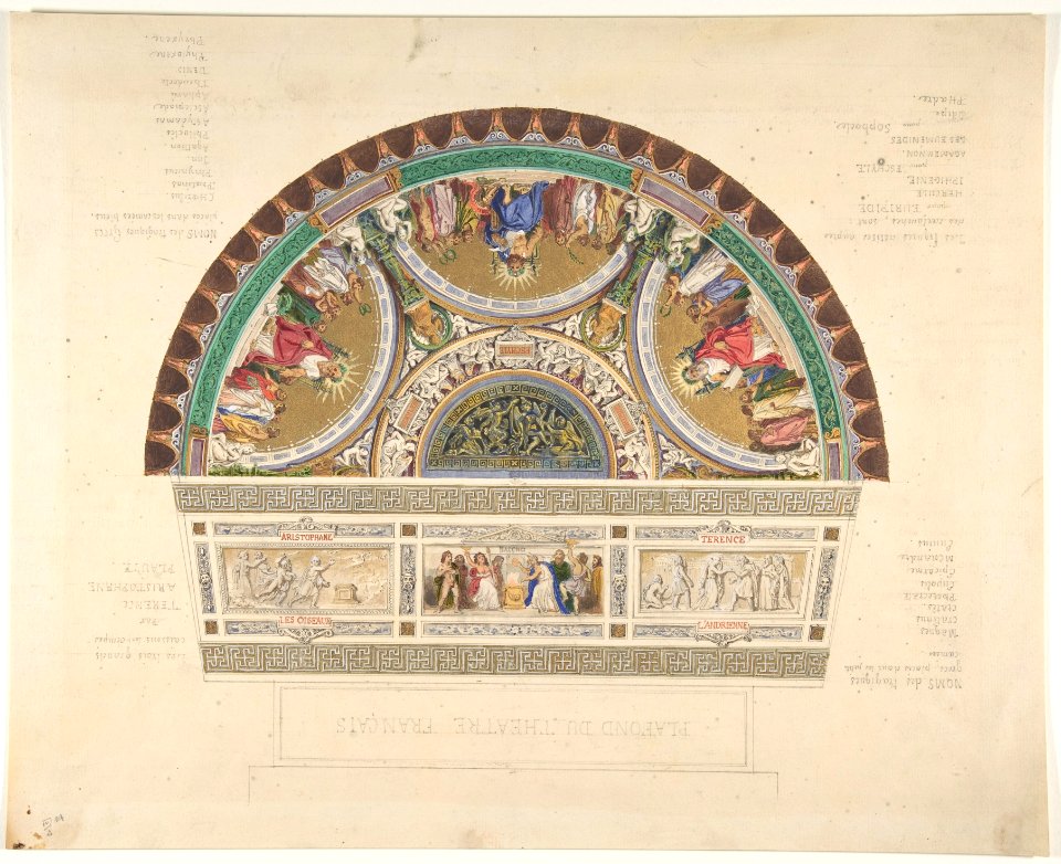 Design for a Ceiling at Théatre Français, Paris MET DP809673