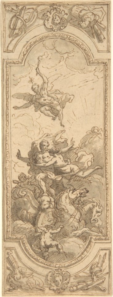 Design for a Ceiling with an Allegorical Subject MET DP805099