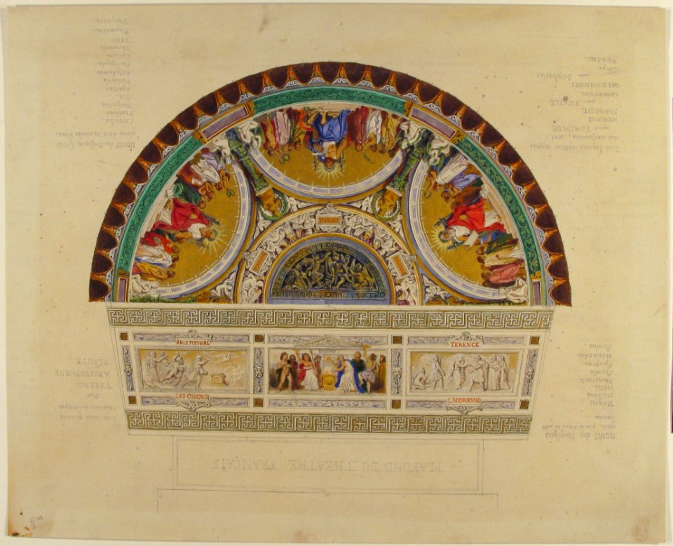 Design for a Ceiling at Théatre Français, Paris MET 58.601.1