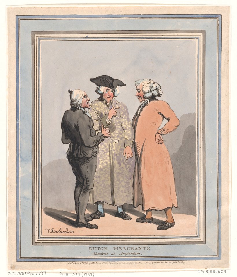 Dutch Merchants Sketched at Amsterdam MET DP872181