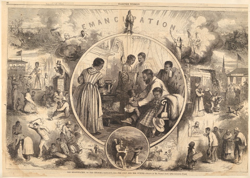 Emancipation of the Negroes – The Past and the Future (from Harper's Weekly) MET DP831349