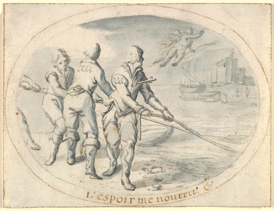 Emblem Drawing ("Hope sustains me") MET DP835415