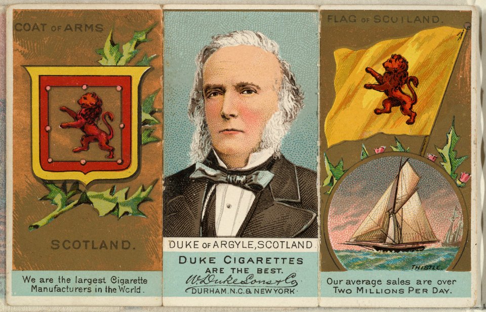 Duke of Argyle, Scotland, from the Rulers, Flags, and Coats of Arms series (N126-2) issued by W. Duke, Sons & Co. MET DPB873906