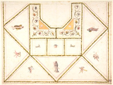 Design for a Ceiling in Pompeian Style MET DP803199