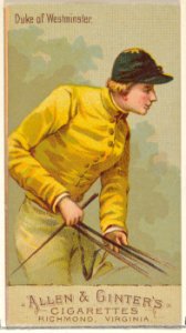 Duke of Westminster, from the Racing Colors of the World series (N22b) for Allen & Ginter Cigarettes MET DP835236