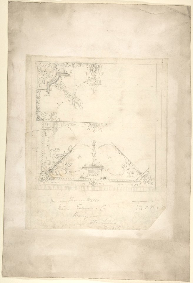 Design for a Ceiling for Thomas Wells MET DP806267