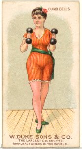 Dumb Bells, from the Gymnastic Exercises series (N77) for Duke brand cigarettes MET DP827456