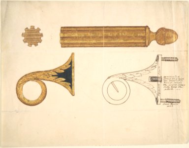 Design for a Bracket and Rod for Drapery MET DP806506
