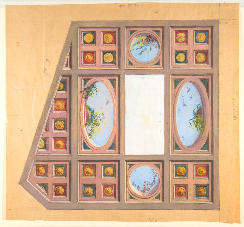 Design for a ceiling decoration MET DP812730