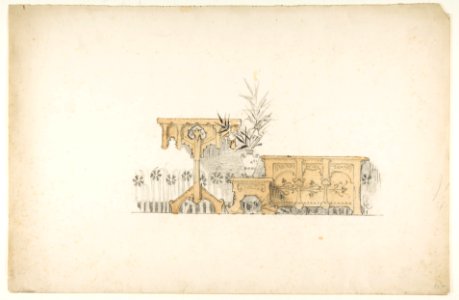 Design for a Buffet, Plant Stand, and Table MET DP812958