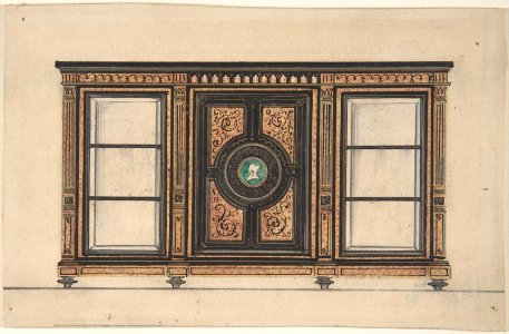 Design for a Cabinet with Portrait Rondel MET DP806522
