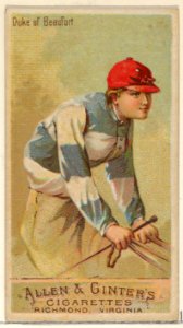 Duke of Beaufort, from the Racing Colors of the World series (N22a) for Allen & Ginter Cigarettes MET DP835181