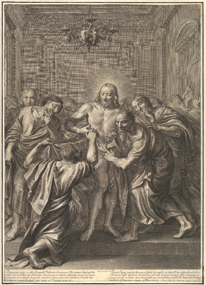 Doubting Thomas, from The Passion of Christ, plate 28 MET DP835964