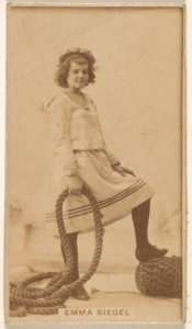 Emma Siegel, from the Actresses series (N245) issued by Kinney Brothers to promote Sweet Caporal Cigarettes MET DP859589