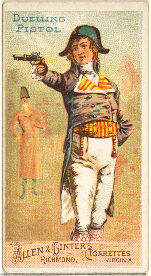 Duelling Pistol, from the Arms of All Nations series (N3) for Allen & Ginter Cigarettes Brands MET DP828669
