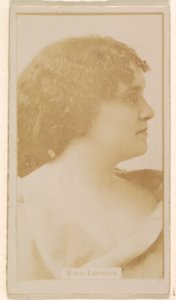 Ema Lorence, from the Actresses series (N245) issued by Kinney Brothers to promote Sweet Caporal Cigarettes MET DP859013